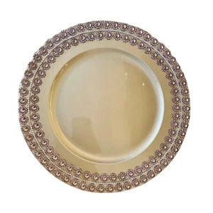 Wedding Party Tableware Decorative Catering Serving Charger Plate for Restaurants Kitchen Tabletop Decorative Plates