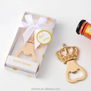 Nice Gold Crown Bottle Opener Halloween Wedding Birthday Party Favors Guest Souvenir Gift Set for Baby Shower Party Decorations