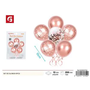 6pcs Latex Balloon Arch Set for Birthday Graduation & Christmas Parties-Party Supplies Kit