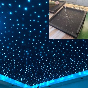 Twinkle Fiber Optic Star Starry Sky With Vortex Shooting Star Effect 80% Sound-Absorbing Panel RGBW Color Change