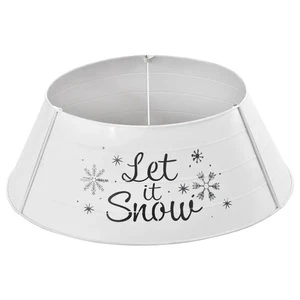 High Quality Modern Metal Christmas Tree Collar and Stand with Customized Logo for Elegant Home Decor Blank Sublimation