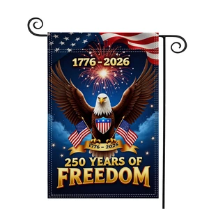 America 250th Anniversary Garden Flag12x18 Inch Double Sided