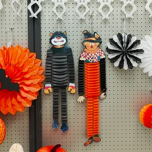 Halloween Tissue Paper Scarecrow 61CM Height Handmade Wholesale Hot Selling Indoor Party Decoration