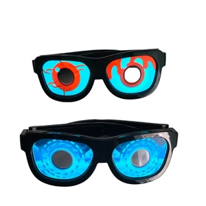 Hot Sale Cool Party Decor LED Glasses Glow in the Dark Light-Up Toys for Rave Party EDM Halloween Christmas and Easter