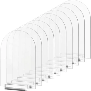 Transparent Arched Acrylic Logo Tabletop Display for Weddings Restaurant Seat Cards Birthday Party Number Cards Wedding