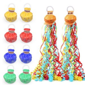 Factory Wholesale Wedding Birthday Graduation Celebration Party Game Props Hand Throw Confetti Streamer Party Popper