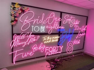 Party Wall Decoration Marry Me LED Neon Light Neon Sign Custom Neon Logo Signs Wedding Lights for Marriage Wedding Decorations