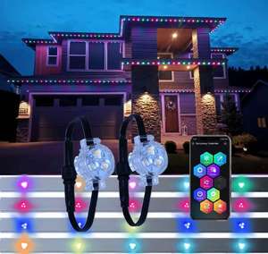 Certified UCS2904 Outdoor IP68 Christmas LED Lights 200 Ft 12V Omni RGB Ra80 5-Year Warranty Easy Installation Wireless Control