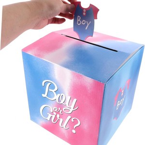 Wholesale Newborn Baby Gender Reveals Party Supplies Boys Girls Latex Game Props for Guessing Male Female Packaged in Bag
