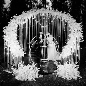 Wedding Decoration Supplies Flower Wall Stand Arch Metal Frame Wedding Ceremony Party Stage Flower Backdrop
