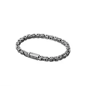New Han style dragon pattern six character mantra ring, hip-hop style bracelet, men's trendy light luxury retro trendy accessory