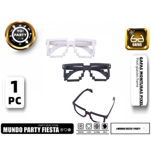 FESTIVE BLACK and WHITE FRAME GLASSES for Party Supplies #37020