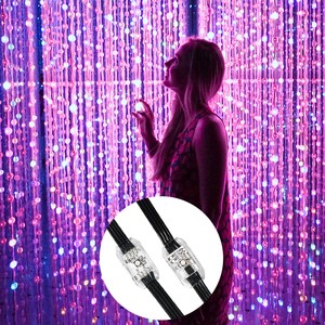 Wholesale DC12V Christmas Fairy Led Light String Waterproof 360 Degree Led Point Light APP Control Smart Led String