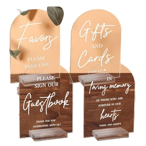 Ychon Custom Modern Eco-Friendly Acrylic Transparent Arch Table Numbers Wedding Seat Cards Dining Room Table Number Signs