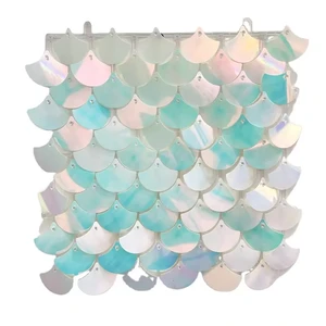High Quality Interlocking Glitter Shimmer Wall Panel Wedding Events Party Supplies Decorations Sequin Backdrop