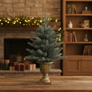 High Quality Eco-Friendly Artificial Christmas Tree Full PE Fir Spruce Personalized Standing Base for Holiday Use Wholesale