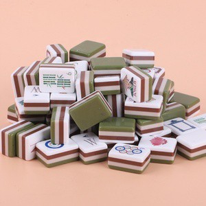 Overseas Stock Luxury Customizable American Mahjong Set 160 Tiles 4-Layer Board American Artwork Entertainment Party Game