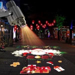 Outdoor Ip67 Remote Control Pattern Rotation Projection Light Festival Wedding Led Logo Advertising Gobo Projector With