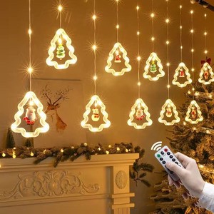 Windows Christmas Decoration Lights Led Sparkling Christmas Tree Lighting Outdoor Christmas Tree Led Light