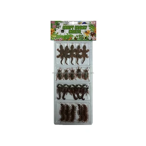 热销新奇笑话玩具礼品 20 件装 各种昆虫模型 塑料材质 EN71 认证 适合 8-13 岁 立方体图案 环保型 Jokez 'n