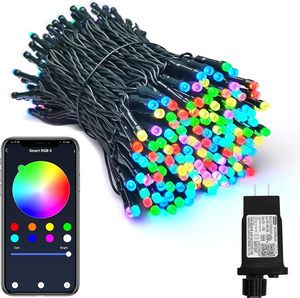 RGB Christmas String Lights, App-Control String Light With Remote Waterproof Outdoor & Indoor For Holiday Xmas Decor