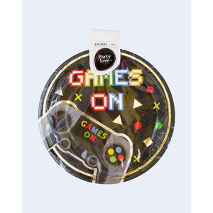 Party Love Games On Plates 23cm 8 Count Disposable Party Supplies