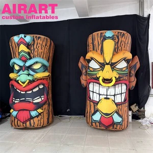 Customized Mayan Inflatable Mask Stage Music Festival Decoration,inflatable Maya Mask Balloon