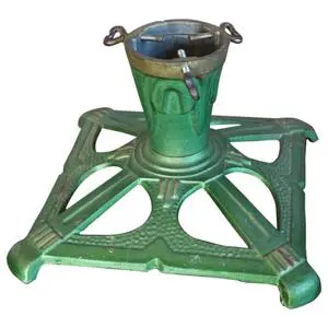 Handicrafts Christmas Tree Stand and Accessories Green Painted Metal Home Garden Display Tree Stand Special Discount