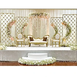 Modern C Style Wedding Backdrop Candle Walls Backdrop Candle Walls for Wedding Decor Newly Design Reception Stage Candle Walls