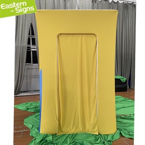 Custom Printed Fabric Cover Frame Size Portable Backdrop Party Event Photo Booth Enclosure