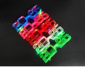 2025 New Year Event LED Glow Glasses Factory Wholesale Flash Party Supplies for Halloween Christmas Party Novelties