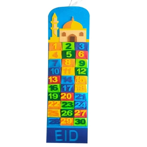 Wholesale Customized 3 Days Felt Eid Ramadan Calendar Advent Supplies Holy Month Eco-friendly Indoor Use Baiger Brand