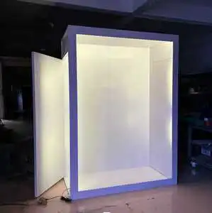 Weddings Party Decoration Photography Background Props PVC Magazine Photo Booth Box Backdrop Event Photo Booth Box