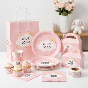 Custom Party Decorations Princess Cup Plates and Napkins Fairy Garden Birthday Party Tableware Set
