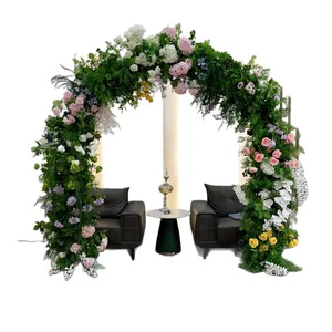 Wedding Flowers Silk Flower Artificial Wedding Decoration Garland 60cm Multicolored Ball-White Blue Green Pink Red Room Decor