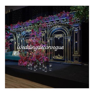 OEM Factory Price White Gold Acrylic Wedding Stage Wedding Supplies Wedding Decoration Party Dance Floor Stage