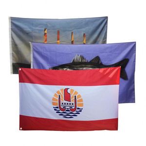 Custom Outdoor Event Banners & Flags Colorful UV Polyester Fabric with 3X5 Logo Printing Made to Order