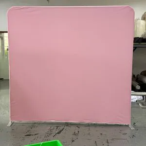 Wholesale Magic Tension Backdrop Wall, Custom Size Printed Fabric Display For Trade Fair Advertising Booth