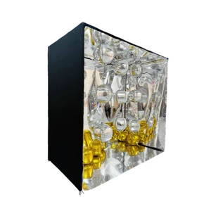 Party Events Props Magazine Photo Booth Mirror Photo Box Backdrop With Balloons