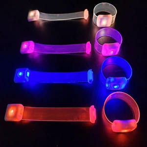 Light up Bracelets - with Flashing LED Strobe, Perfect Party Favors for Birthdays, Concerts, Themed Parties