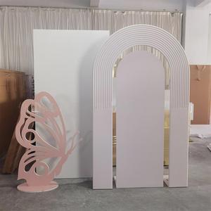 Professional Elegant Wedding Stage Decoration Backdrop Wall Display Pipe and Drape in Arch Shape for Event Decorations