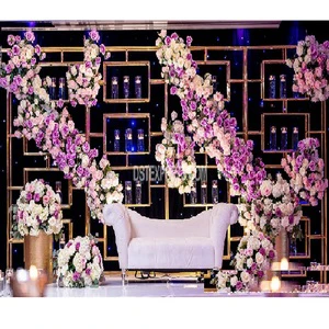 Impressive Modern Candle Wall Stands for Wedding Stage and Party Night Wedding Stunning Backdrop Candle Wall Decor california