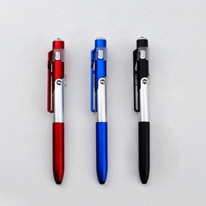 Party Decoration Novelty and Promotional Pen Use LED Ballpoint Pen with Flashlight and Bracket for Mobile Phone Function
