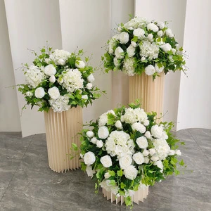 Manmade Rose Hydrangea Guide Road Flower Wedding Table Flower Ball Decoration for Celebrate Party Hotel Event Home Guest Area