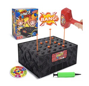 Educational Multiplayer Tabletop Plastic Toy Explosion Balloon Game-Knocking Box Adventure Party Gathering for Ages 7-14Y