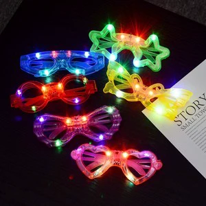 LED Glasses for Birthday Parties and Holiday Gifts-Plastic Multi-Style Party Decoration with Dazzling Colors