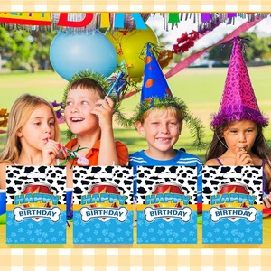 30pcs Party Dog Theme Gift Bag Candy Bag Children's Birthday Party Pearl Film Gift Bag Handbag