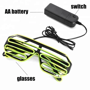 Crazy Party LED Glasses 15 Colors Club Showtime Flash EL Light Collective Carnival Party Mask Led Flashing Glasses