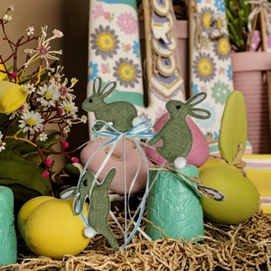 New Easter Green Decoration Rabbit Flower Arrangement Home Decoration Festival Decoration