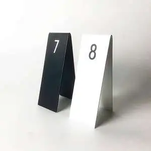Metal Laser Cut Eco-Friendly Table Numbers Modern Minimalist Restaurant Table Signs
